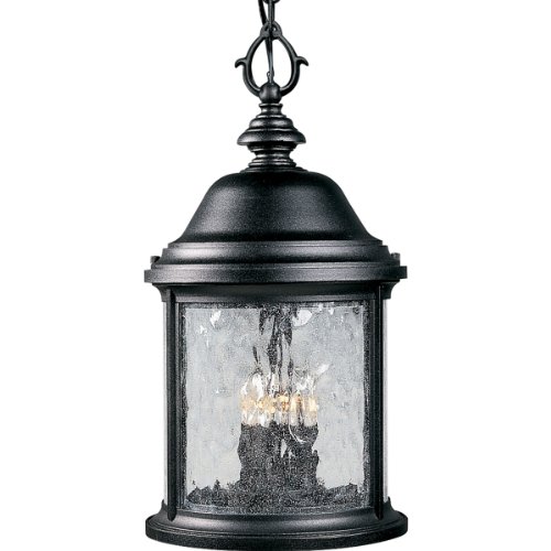 Progress Lighting P5550-31 Transitional One Wall Lantern from Conover Collection in Bronze/Dark Finish Lighting Accessory, 9-5/8-Inch Diameter x 18-3/4-Inch Height, Textured Black