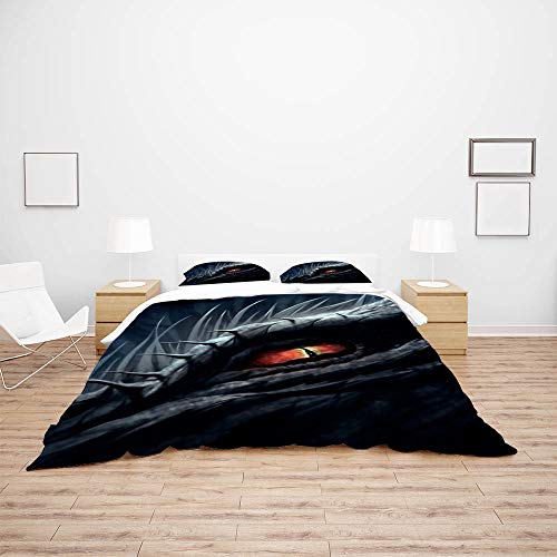 Housse de couette dragon en polyester microfibre : finis les draps rêches - 4
