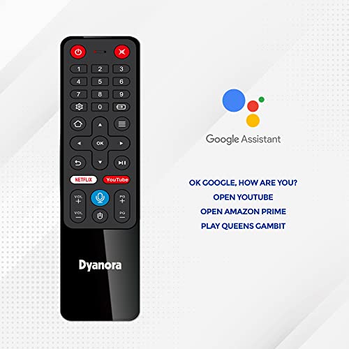 Image of Dyanora 108 cm (43 inches) Full HD Smart Android LED TV with Linux, Miracast, Noise Reduction & Bezel-Less Design (Black) (DY-LD43F3S)