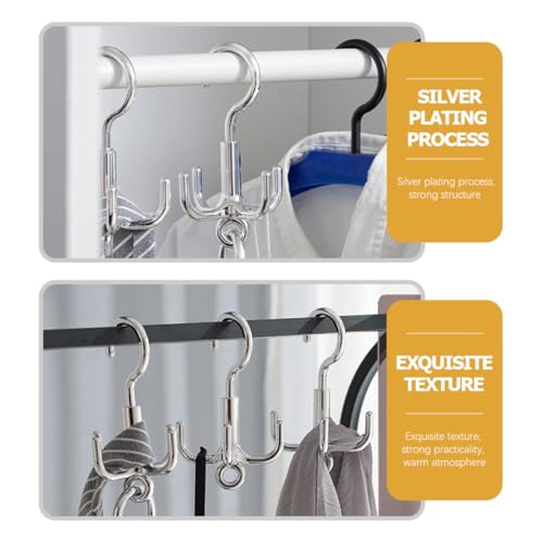Support vêtements et accessoires en acier robuste avec pivot 360