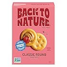 Back to Nature Classic Round Crackers - Dairy Free, Non-GMO, Made with Wheat Flour & Sea Salt, Delicious & Quality Snacks, 6.5 Ounce