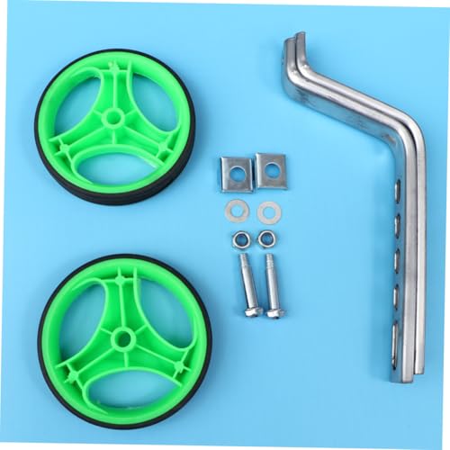 Ruedas de Entrenamiento COHEALI con Soporte de Equilibrio Mudo para Bicicleta 12-20 Pulgadas, Verde miniatura 6