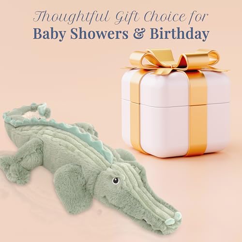 Peluche alligator moelleuse avec sourire denté pour voyage