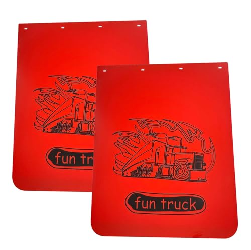 Image of BST BSSP Universal Mud Flaps for Semi Trucks, 24 ''X30'' Straight Heavy-Duty Mud Flap Polymer Semi -Truck Mud Flaps for Freightliner Kenworth Peterbilt International Mud Guards Splash Flaps