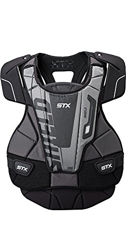 STX Lacrosse Shield 300 Chest Protector, Medium, Black