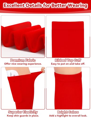 Image of Olreco Kids Soccer Socks Toddler Baseball Socks 3D Heel Youth Softball Sock for Girls Boys Football Accessories Cotton