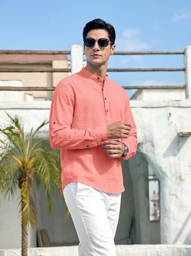 Image of ROYALSCOUT Men's Cotton Blend Full Sleeve Kurta Shirts Pack of 1 Designed for Festive Moments, Cultural Functions, or Casual Gatherings