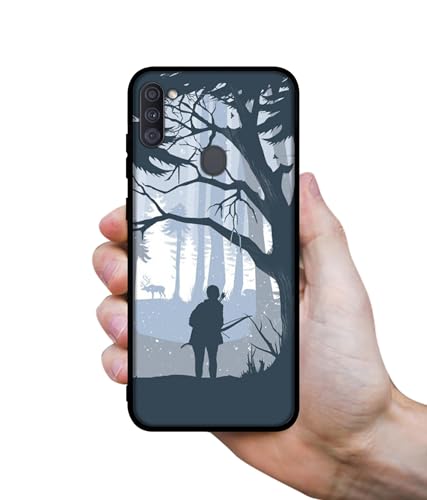 Image of Hunter Design Premium 2D Printed Metal Back Case Cover for Samsung Galaxy A11 4G / M11 4G