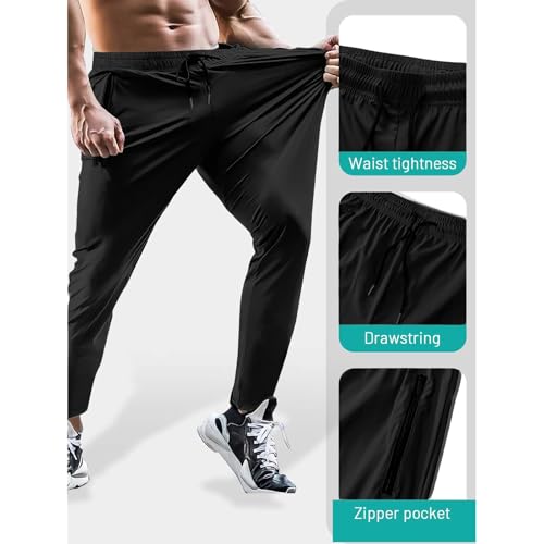 Stretch Active Pants for Men Comfyfit Unisex Quick Drying Pants Plus Size Lightweight Pant with Zipper Pocket3