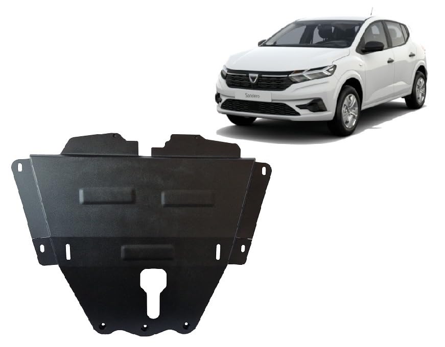 Protección de motor compatible con Dacia Sandero (2021-2025) fabricada en metal reforzado