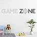 Adesivo da parete con citazione PS3 PS4 Game Zone Play PS3 Adesivi murali Decalcomanie Decorazione per la casa in vinile murale Gamer Decal camera da letto XL 114 x 18 cm