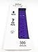 TruePower 6 Outlet Surge Protector w/Dual USB Ports & 6' Cord -Purple