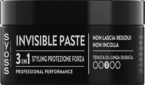Syoss Invisible Paste 100 ml, Cera per capelli 3-in-1 styling,