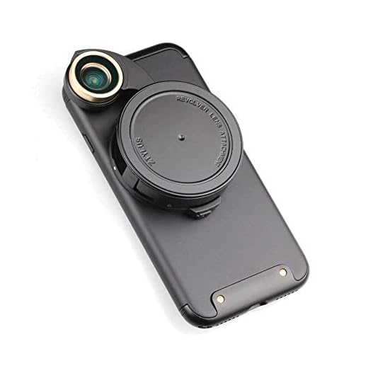 Ztylus 4-in-1 Revolver Lens Smartphone Camera Kit for Apple iPhone 7: Super Wide Angle, Macro, Fisheye, CPL, Protective Case, Phone Camera, Photo Video
