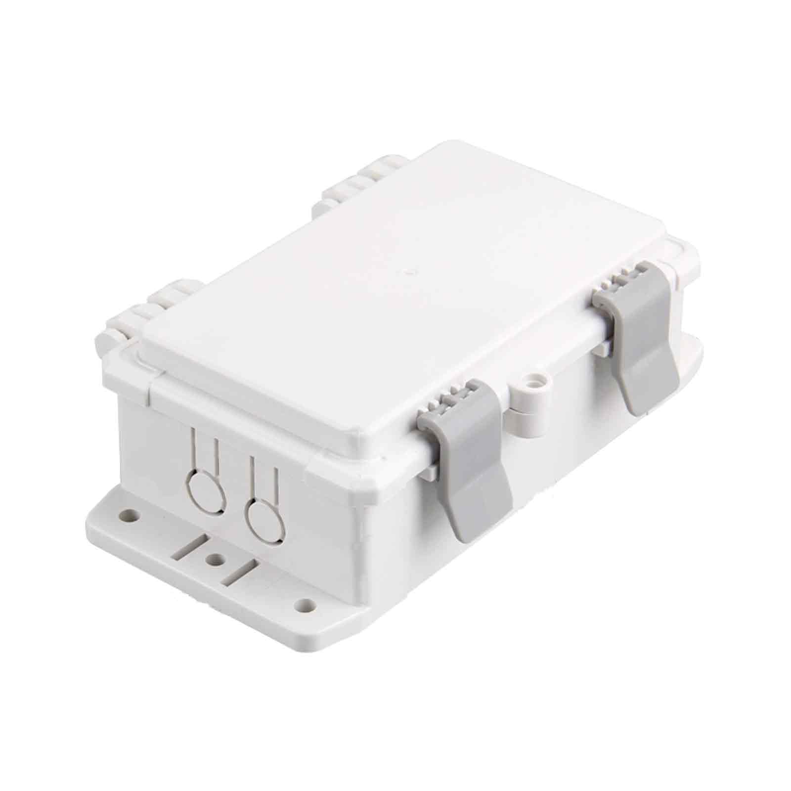 Abzweigdose Wasserdicht für den Außenbereich IP66, Verteilerkasten ABS-Kunststoffgehäuse für den Außenbereich, Grauer Deckelverschluss, für Heimwerkerprojekte(14x22x8cm/5.5x8.7x3in)