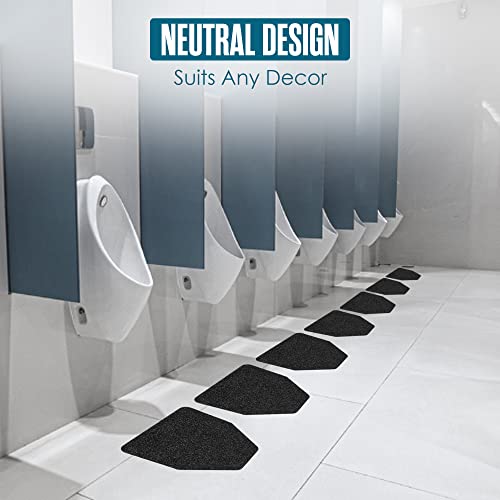 Image of Urinal Mats, Urinal Mats for Men Bathroom, Large, Black, 17.25x20.5 inch, 24PK | Houseables Floor Pads, Disposable Toilet Matt, for Pee, Commercial, Reusable, Urine, Splash Guard, Drip, Restroom, Mens Room