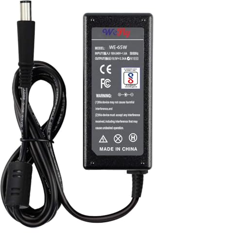 Image of WeFly 65W 19.5V 3.34A Laptop Adapter Charger for Dell Latitude E5440 E5470 7480 E6540 E7440 E7450 E7250 E6440 E6430 7490 7290 5490 5590 5290 Inspiron 15-5000 15-3000 Size: 7.4 x 5.0mm