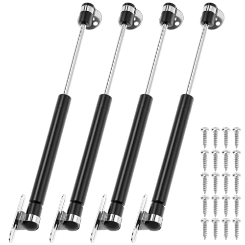 QWORK 10 Gas Struts 45N/10lb Pressure Set of 4 Lift Support Gas Spring for RV Cabinet Doors Toolboxes Boat Lid
