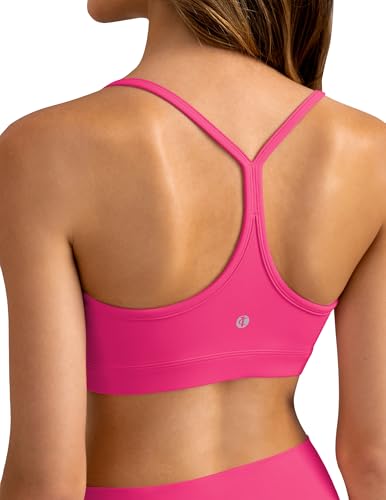 Image of Colorfulkoala Women's Dreamlux Y Back Sports Bra Low Impact Padded Workout Top with Built in Bra A-C Cups