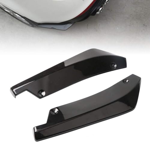 Image of 2Pcs Car Universal Rear Bumper Lip Diffuser Splitter Canard Protector Universal Front Bumper Lip Body Kit Front Bumper Side Skirt Spoiler Splitter