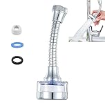 PeiDog 360 ° Rotating Bathroom Faucet Filter,Sink Faucet Filter with Extension Tube for Kitchen and Bathroom,Water Purifier Removes Chlorine Fluoride Heavy Metals Hard Water