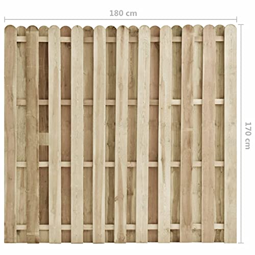 vidaXL Kieferholz Imprägniert Zaunelement Gartenzaun Sichtschutzzaun Zaun Windschutzzaun Lamellenzaun Sichtschutz… – Bild 5