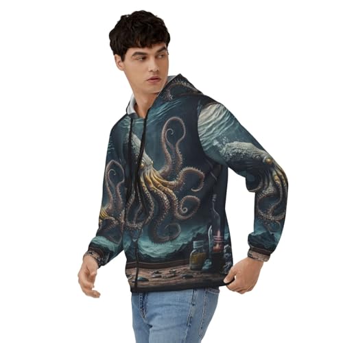 Mens Full Zip Hooded Sweatshirt Casual Hoodies Jacket2