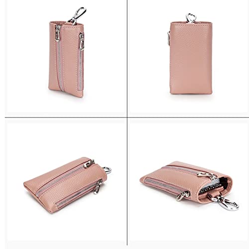 Women's Wallet Multifunctional Key Bag Women's Genuine Leather Home Key Bag (Green)3