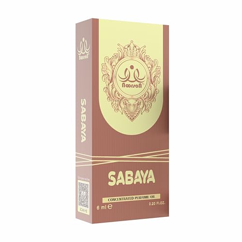 Image of Sabaya Attar 6ml Roll-On | Premium Long Lasting Alcohol-Free Perfume Oil for Women & Men | Sweet Floral Fruity Arabian Fragrance | Skin Friendly Ittar | Daily Wear, Party, Wedding, Gift | Travel Size Luxury Concentrated Perfume