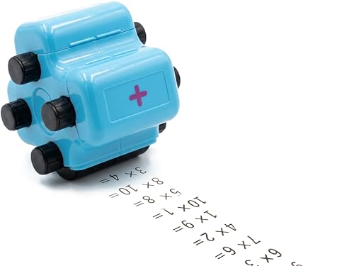 Dykofy Math Roller Stamp for Kids - Addition Subtraction Multiplication Division Worksheet Maker - Home School Classroom Math Practice Tool for Kids Ages 5 to10 - Math Teacher Gifts Back to School