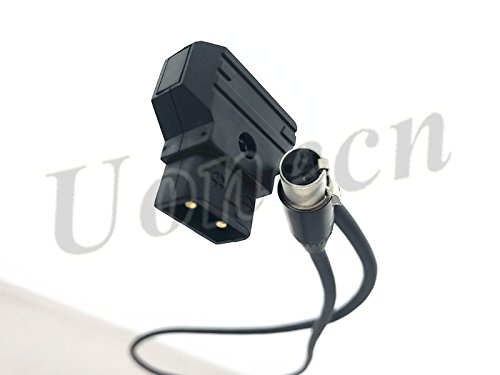 Uonecn D-Tap to Mini XLR 4 pin Female Power Cable for TV Logic Monitor VFM-056W/058W