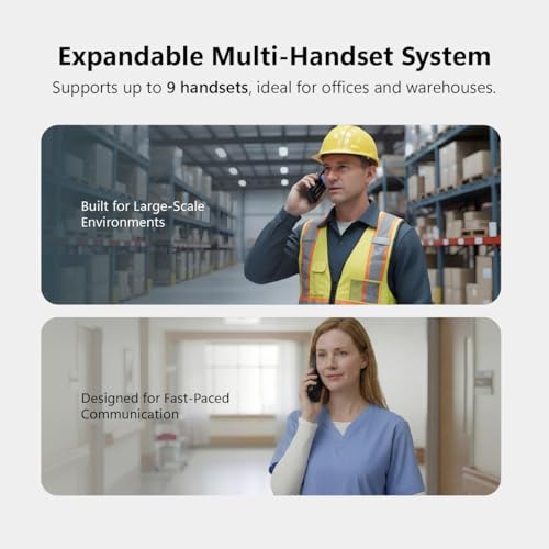 Image of EnGenius FreeStyl 2, Extreme Long Range, Expandable up to (9) Handsets, 900 MHz, Analog Cordless Phone with 2-Way Radio for Broadcast /Intercom, Coverage up to 100,000 sq ft, Built-in RSSI Tool