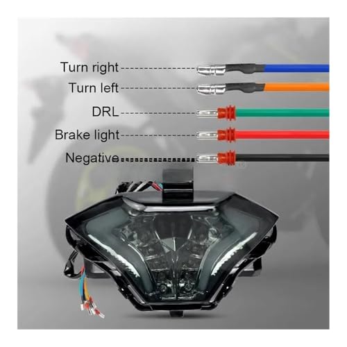 Feu arrière LED moto pour remplacer clignotants cassés MT07 MT25