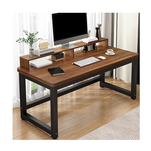 Bureau carré au design polyvalent et support robuste pour l'étude
