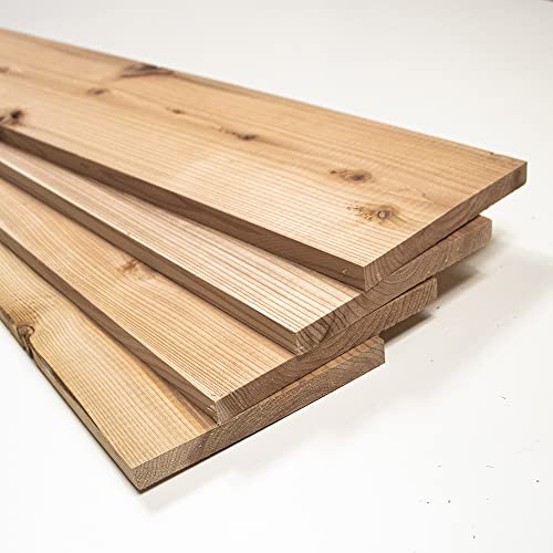 Amazon.co.jp: 川島材木店 杉板 4枚セット 長91cm 巾18(17)cmx厚1.5cm