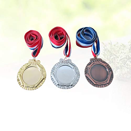 Medalhas de Prêmio da STOBOK, 3 Peças de Medalhas de Prêmio Olímpico, Medalhas de Prêmio de Bronze P
