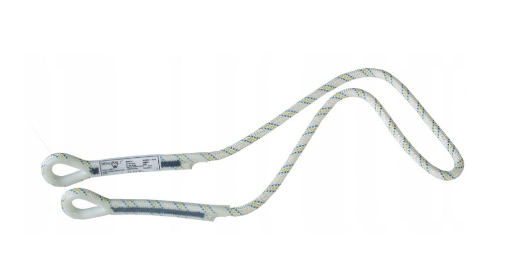 Irudek Kit de Retención PIRINEOS LIGHT Cinturón Light Plus P1 Cuerda Nexion 150 cm 2 Mosquetones Steelsafe EN 358 EN 362 EN 354