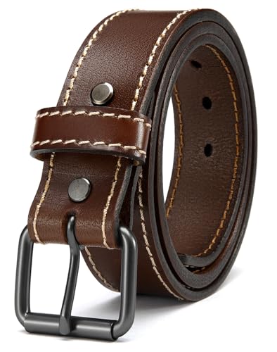 YOETEY Leather Gun Belt for Men - 1.5