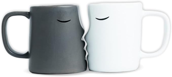Occasionals Kissing Couple Mug Set, Wedding Gifts for Couples 2024, Engagement Gifts, Valentines Day, Cute Matching Couple Coffee Cups Bride and Groom Husband and Wife, His and Hers, Mr and Mrs Gifts