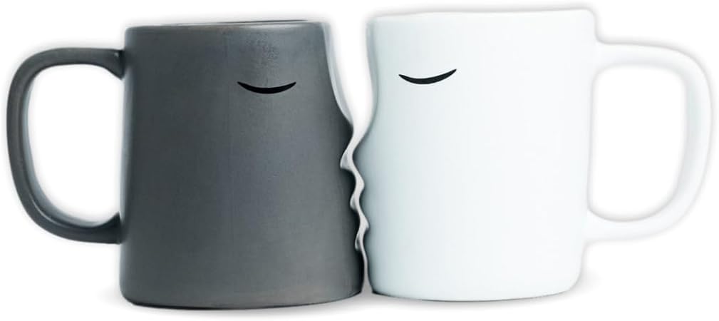 Occasionals Kissing Couple Mug Set, Wedding present for Couples, Engagement