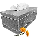Autumn Alley Rustic Farmhouse Galvanized Rectangular Tissue Box Cover | Quality Construction | Adds The Perfect Warm Farmhouse Accent to Your Home