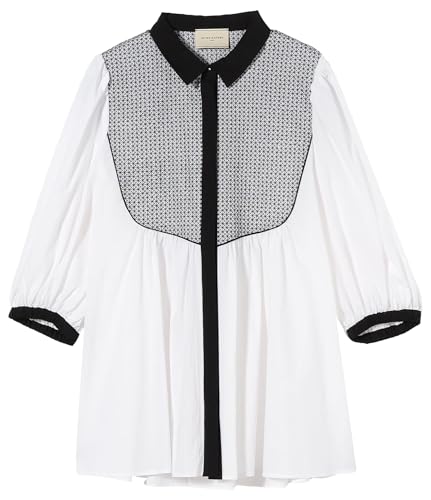 [ユナイテッドアローズ] エンブロイダリー ショートスリーブ ブラウス 15161621650 0300 OFF WHITE(03) FREEのサムネイル