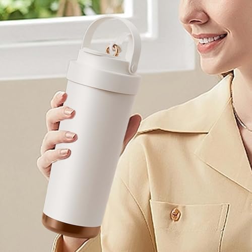 Vaso de agua con popote de 750 ml, taza de viaje para coche 8