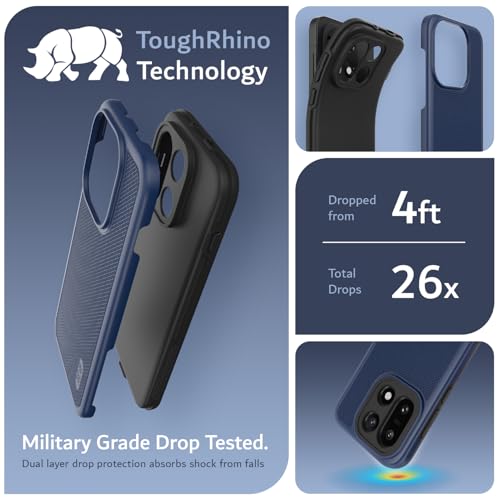 Image of TUDIA MergeGrip [Military Grade] for OnePlus 15 5G Back Cover (2025) - [Drop Tested] Dual Layer Shockproof Slim Rugged Heavy Duty Tough Protective Phone Case (Indigo Blue)