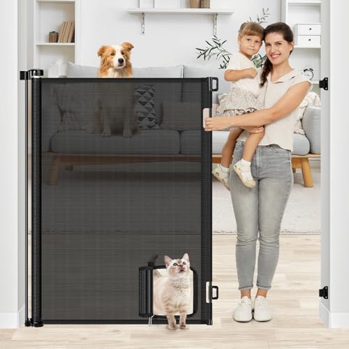 48 Inch Extra Tall Pet Gate for Cats - No Jumping Over, 55