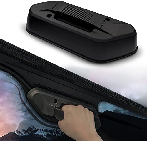AZUTO Rear Window Grip Handle for Jeep Wrangler JL 2018-2026, Tailgate Closing Assist Handle for Lifted Vehicles, Keeps Hands Off Glass, Bolt On No Drill