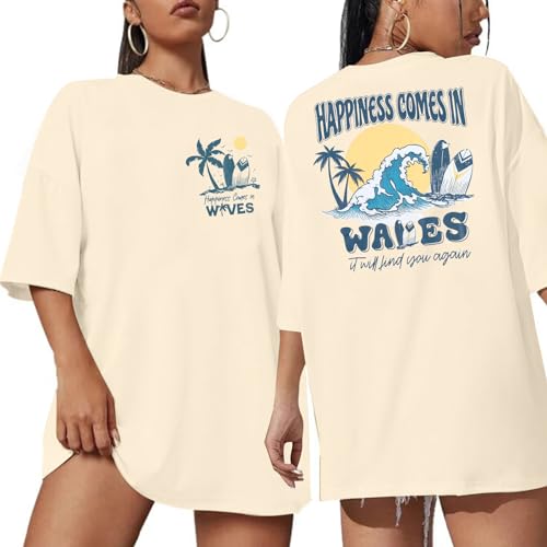 Graphic Tees Women Oversized T-Shirts: Summer Hawaiian Beach Tops Shirts Hawaii Tropical Beachy Short Sleeve Outfit2