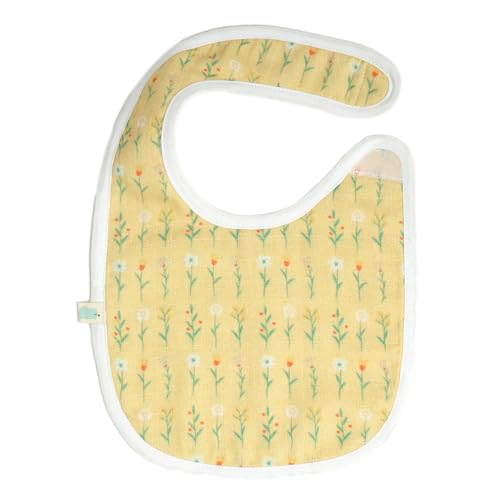 Image of TIDY SLEEP Muslin Pure Cotton 3 Layer Baby Bibs, Skin Friendly Ultra Soft Pure Cotton Baby Bibs Assorted Colour