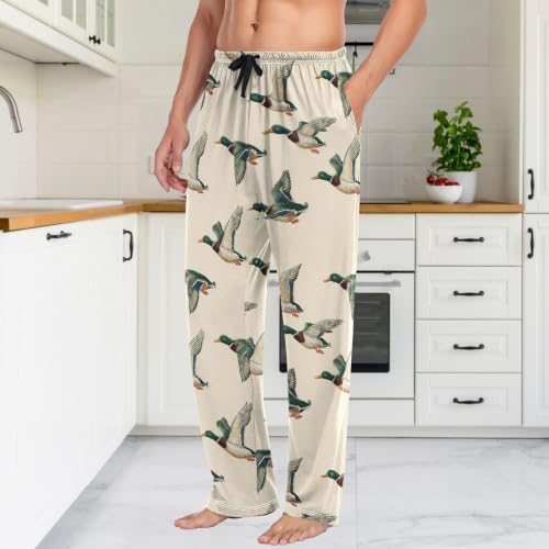 Image of Fisyme Mens Pajama Pants Men's Pajama Bottoms Soft Sleep Lounge Pj Pants