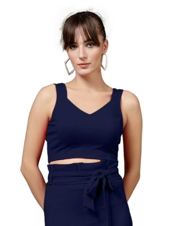 Image of OOMPH! Stretchable Sleeveless Crop Top